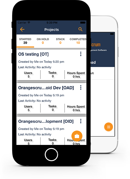 The OrangeScrum Mobile App