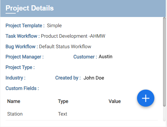 Project details page displaying statistics and User routing to dashboard